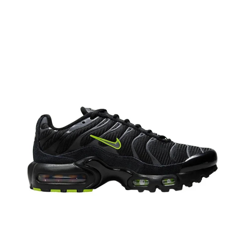 Nike-Air Max Plus TN Chaussures de Course pour Homme et Femme, Confortables, Respirantes, Antidérapantes, Coussin d'Air Durable, Noir