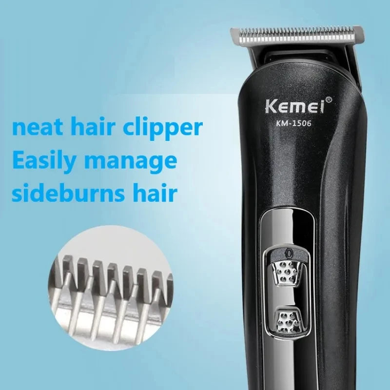 Kemei KM-1506 3 in 1 Electric Shaver USB Rechargeable Hair Clipper Professional Nose Hair Trimmer