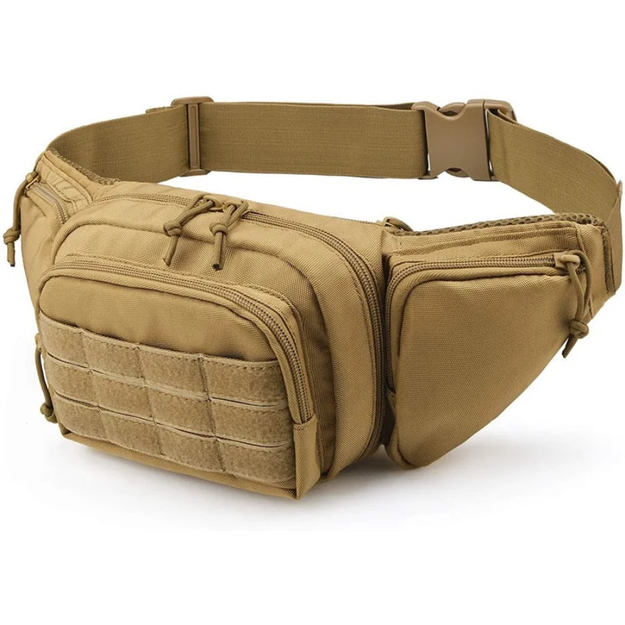 Men's Waterproof Nylon Fanny Pack Belt Bumbag Molle EDC Phone Pouch Hunting Climbing Camping