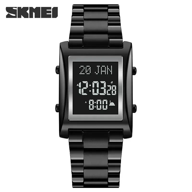 SKMEi-Montres de culte multifonctionnelles pour hommes et femmes, montre-bracelet de prière, montre d'instruction de direction, luxe, mâle, original, musulman, Qibla LA TendanceStore multi service