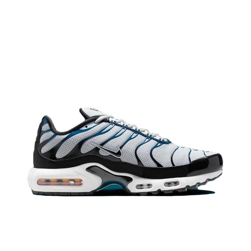 Nike-Air Max Plus TN Chaussures de Course pour Homme et Femme, Confortables, Respirantes, Antidérapantes, Coussin d'Air Durable, Noir