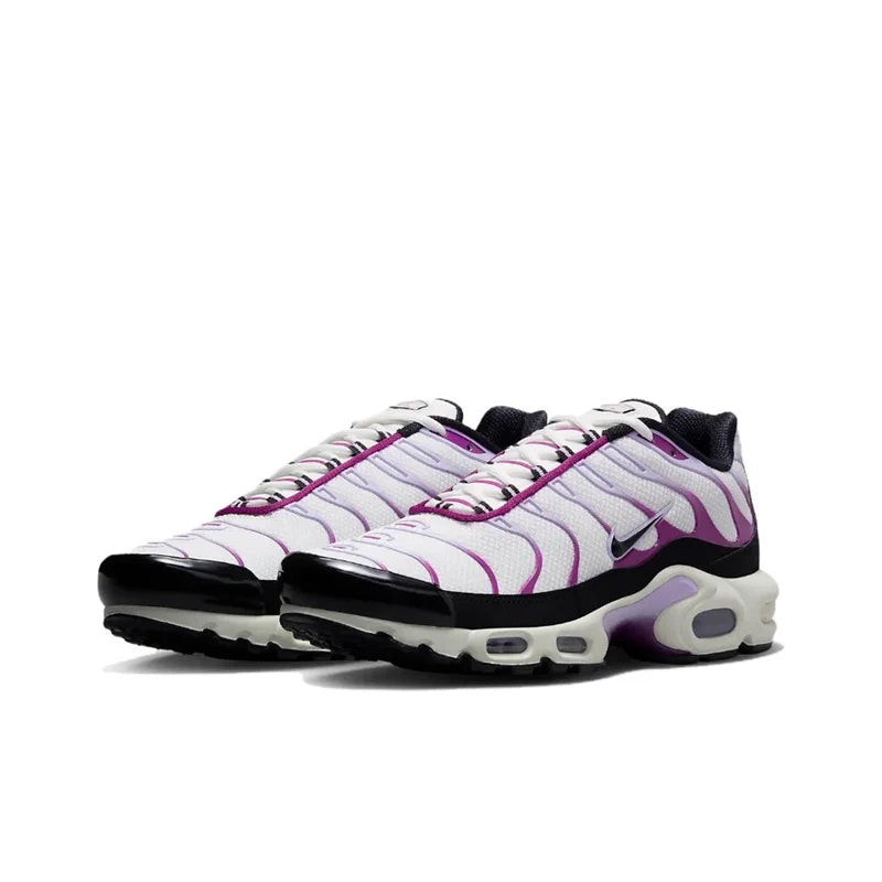 Nike-Air Max Plus TN Chaussures de Course pour Homme et Femme, Confortables, Respirantes, Antidérapantes, Coussin d'Air Durable, Noir