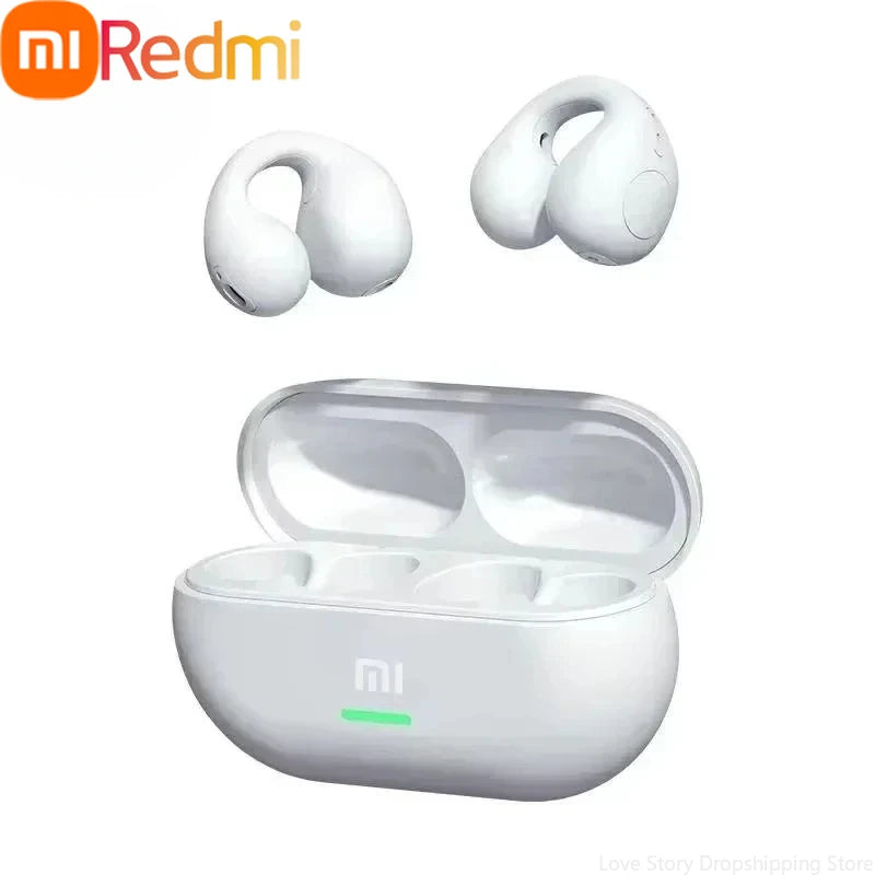 Écouteurs à conduction osseuse Bluetooth compatibles Xiaomi Redmi, écouteurs sans fil, stéréo 3D surround, basses, casque de sport