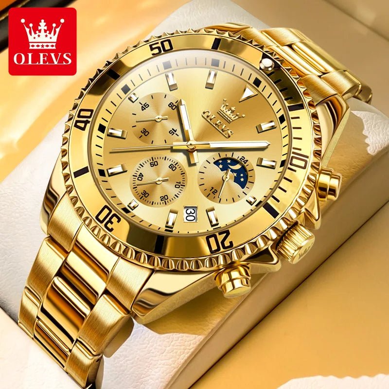 OLEVS-Montre style militaire à Quartz en Acier Inoxydable pour Homme LA TendanceStore multi service