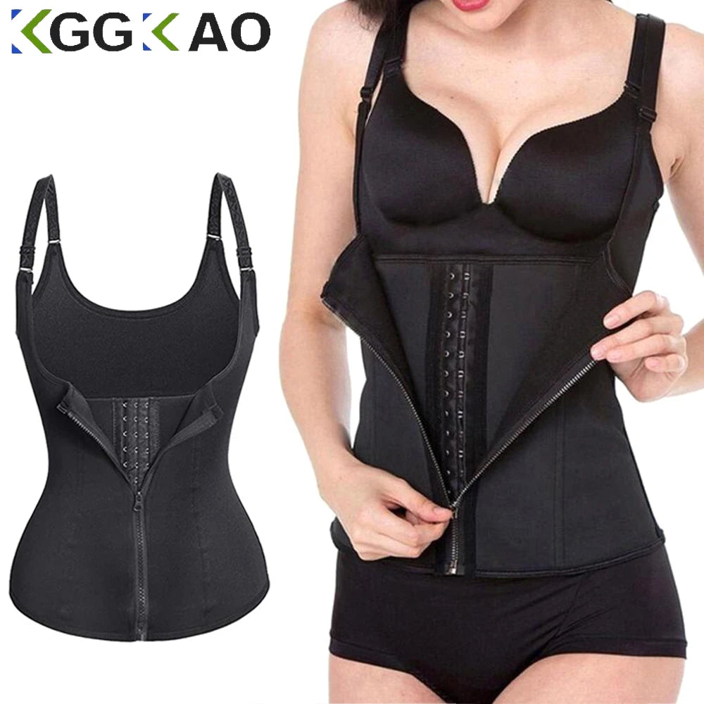 Slimming Corset for Weight Loss, Sweat Waist Trainer, Sauna Soaked Compression Shirt, Tummy Control Belt, Y Shapewear