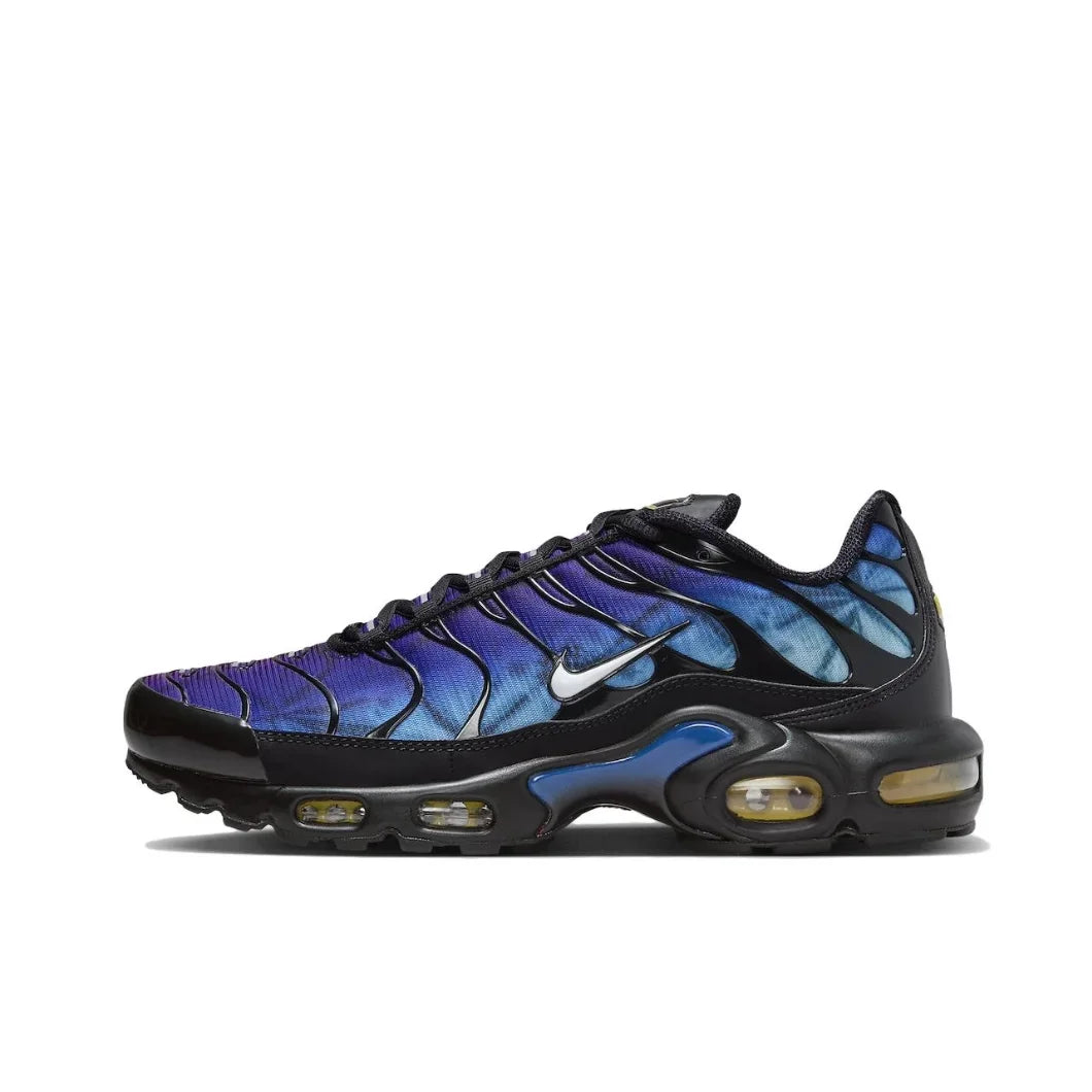 Nike-Air Max Plus TN Retro Low Men's Original Running Shoes Comfortable Shock Absorption Casual Sneakers Blue Black Turning