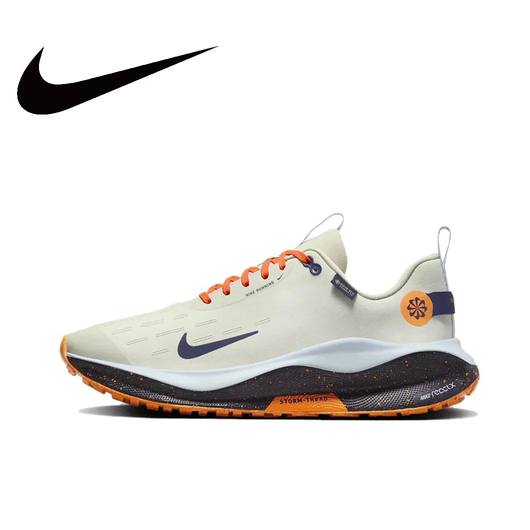 NIKE-Chaussures de course React Extron Run, Fly107 4 Gore-Tex, pour homme et femme, souliers de course basses, couleur blanche et jaune, nouvelle collection