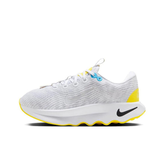 Nike-Baskets Motiva Low pour hommes et femmes, chaussures d'été légères, chaussures décontractées rembourrées, confortables et portables, blanc et jaune