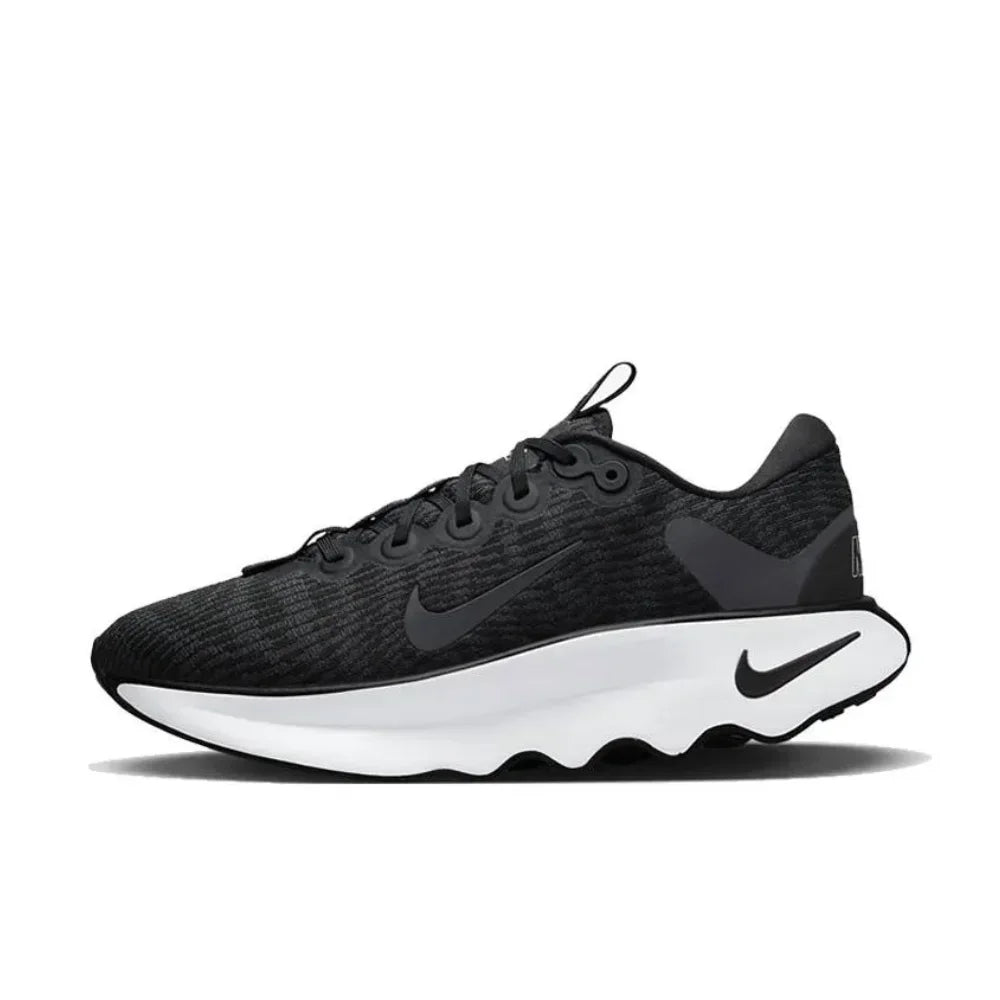 Nike-Casual Running Shoes, Low-Top Sneakers, Comfortable, Coordinating, Black, Original, Motiva