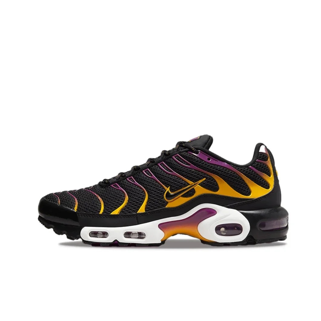 Nike-Air Max Plus TN Retro Low Men's Original Running Shoes Comfortable Shock Absorption Casual Sneakers Blue Black Turning