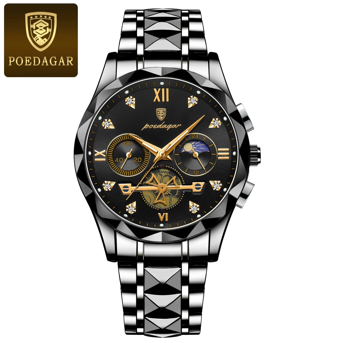 Luxury Stainless Steel Quartz Wrist Watch