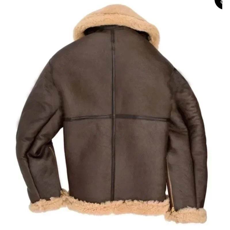 2025 Fur Integrated Men's Jacket Coat with Thickened New Winter Fashion and Casual Faux Leather Fleece Men's Jacket Clothing - LA TendanceStore multi service