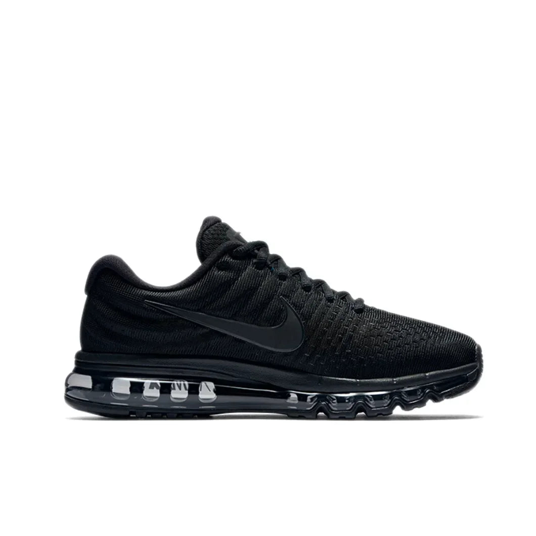 Nike-Air Max 2017 baskets basses pour hommes et femmes, chaussures de course décontractées, couleur noire, confortables et à la mode