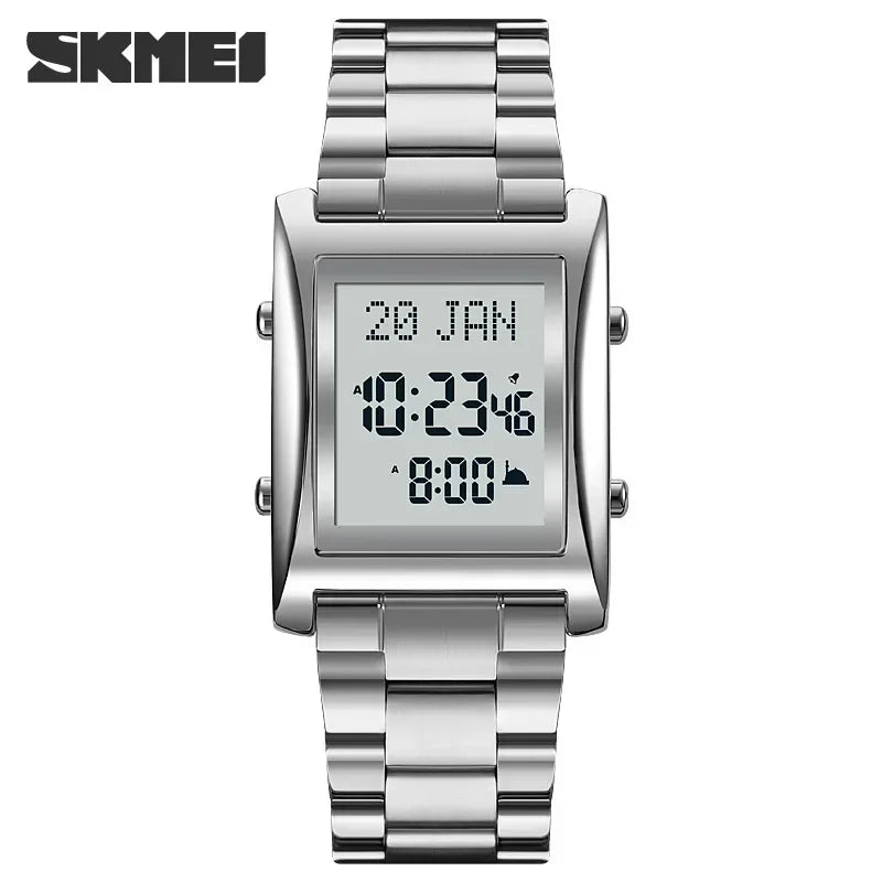 SKMEi-Montres de culte multifonctionnelles pour hommes et femmes, montre-bracelet de prière, montre d'instruction de direction, luxe, mâle, original, musulman, Qibla LA TendanceStore multi service