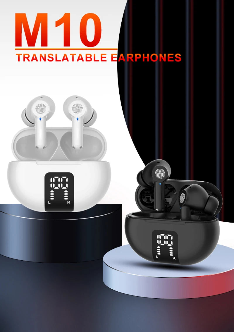 M10 Translation Headphones 144 Languages ​​Campanvocal Smart Wireless Bluetooth Travel Headset