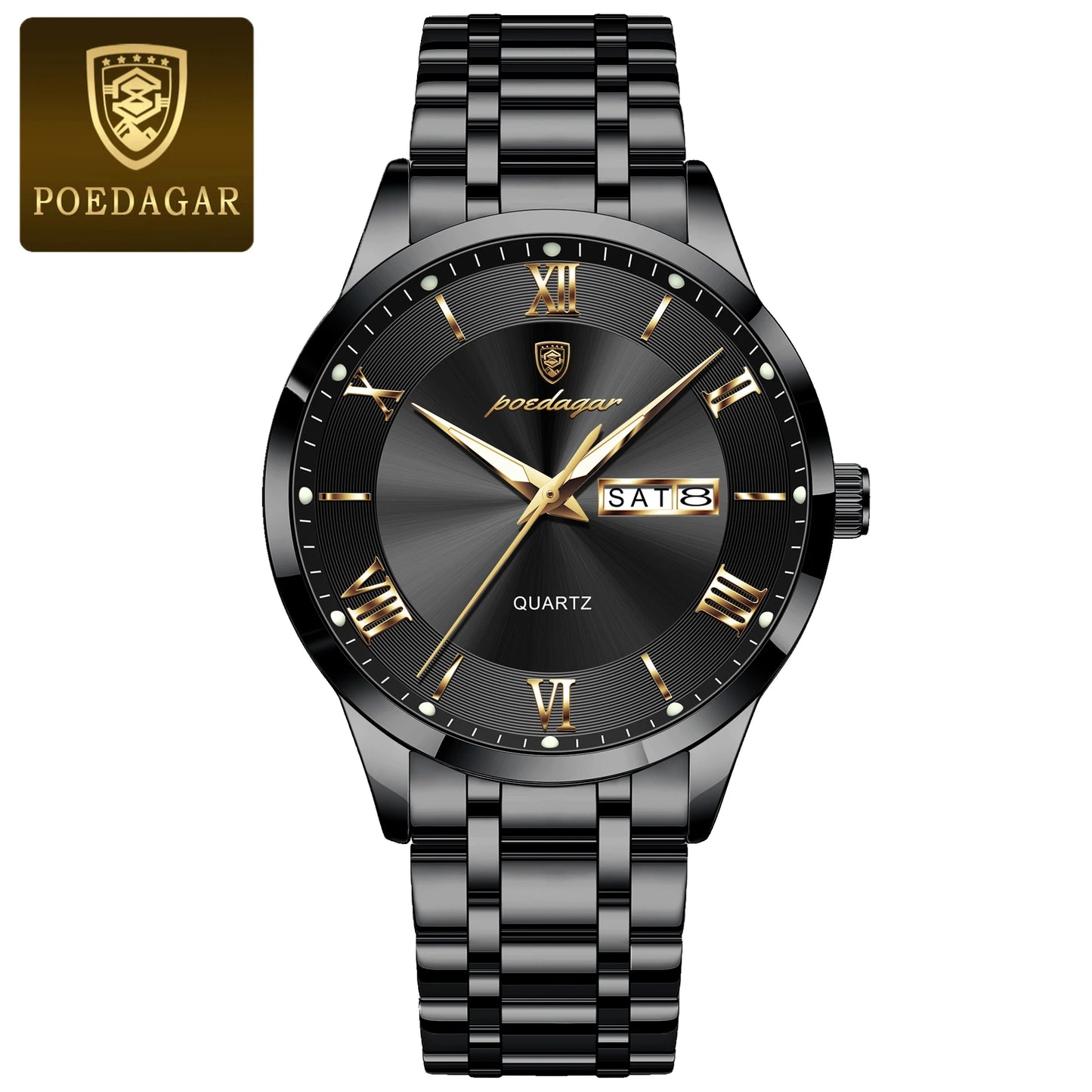 Luxury Stainless Steel Wristwatch