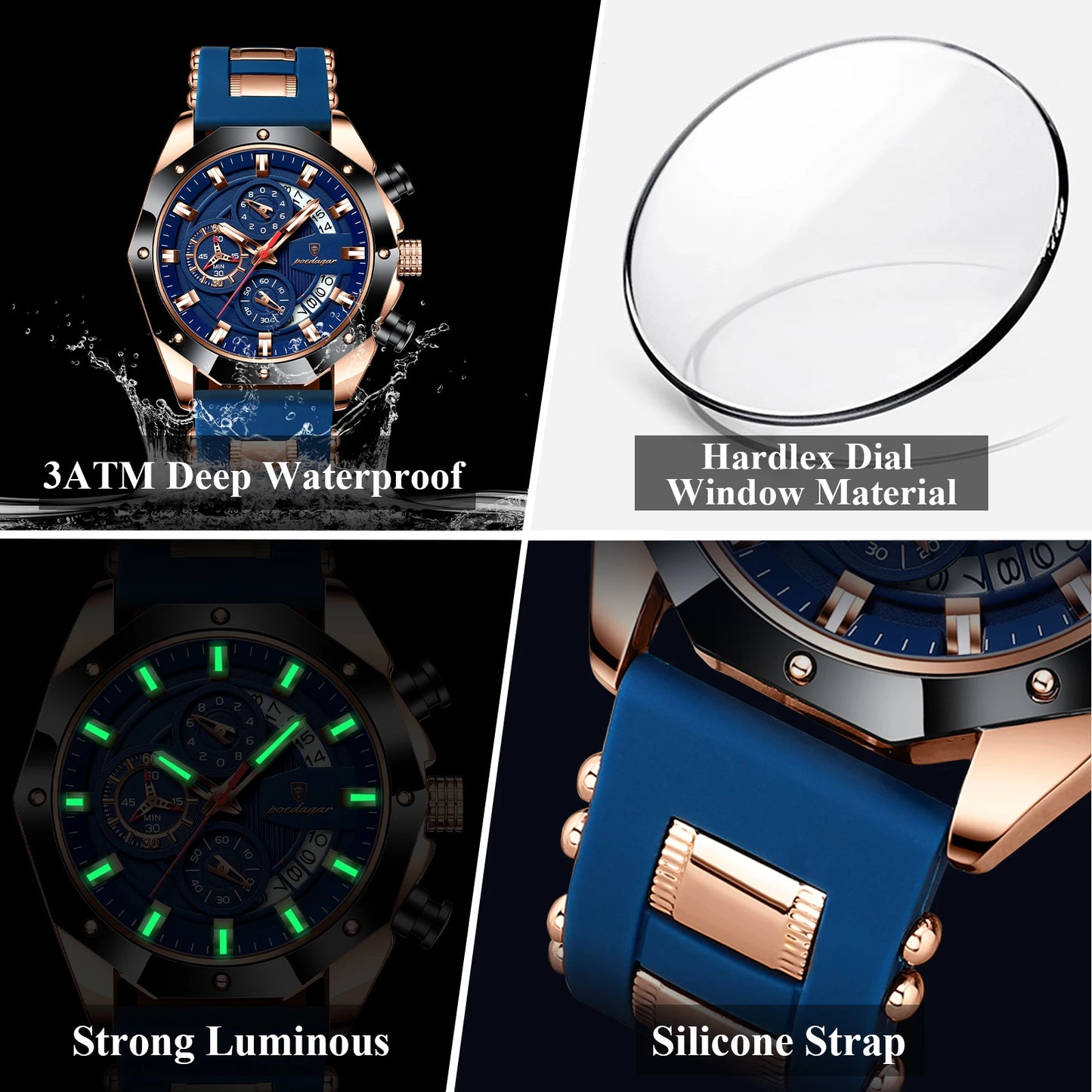 Luxury military wristwatch