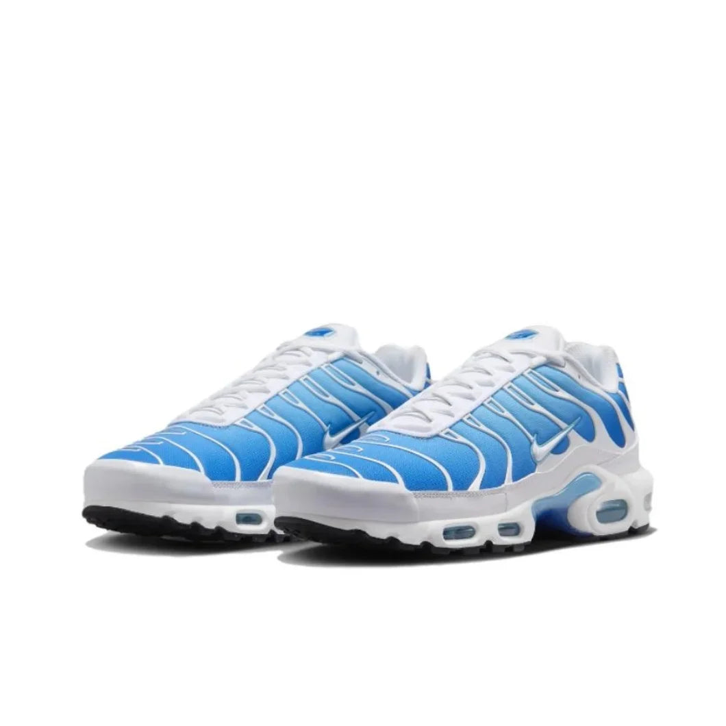 Nike-Air Max Plus TN Retro Low Men's Original Running Shoes Comfortable Shock Absorption Casual Sneakers Blue Black Turning