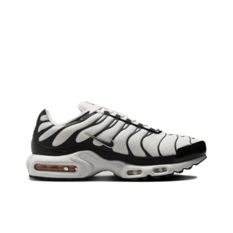 Nike-Air Max Plus TN Chaussures de Course pour Homme et Femme, Confortables, Respirantes, Antidérapantes, Coussin d'Air Durable, Noir