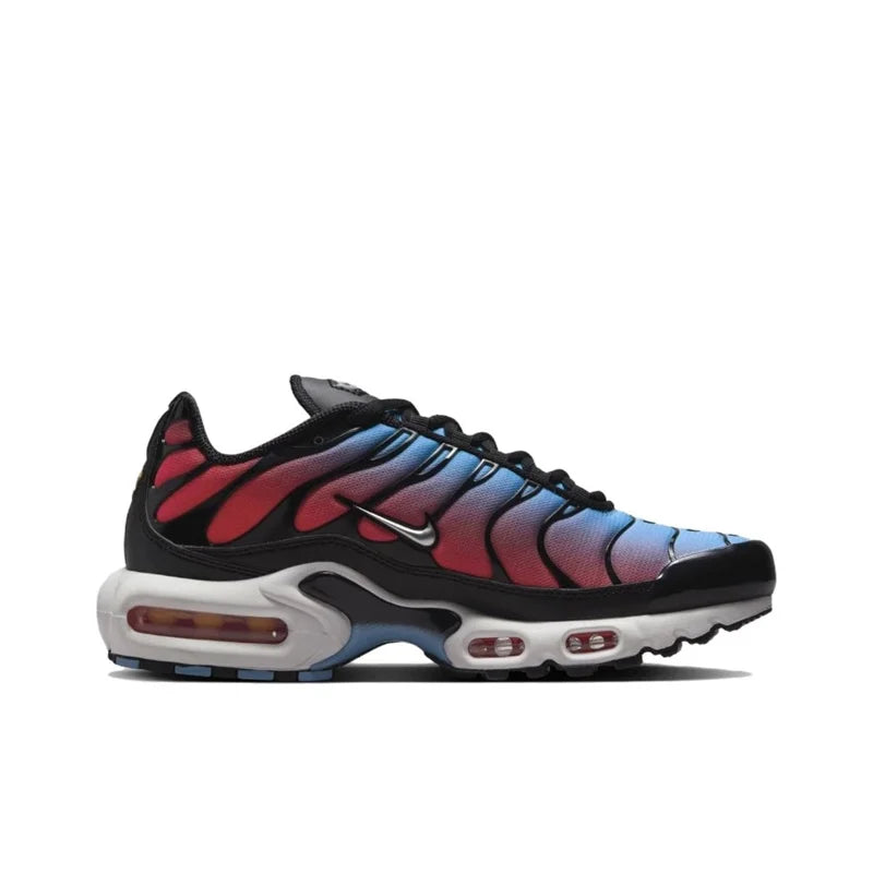 Nike-Air Max Plus TN Chaussures de Course pour Homme et Femme, Confortables, Respirantes, Antidérapantes, Coussin d'Air Durable, Noir