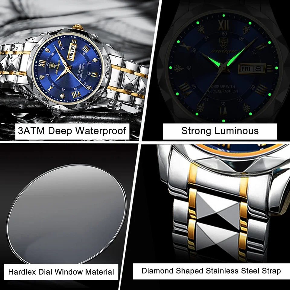 Luxury Stainless Steel Watch