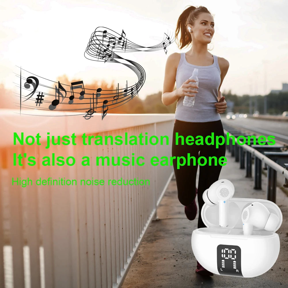 M10 Translation Headphones 144 Languages ​​Campanvocal Smart Wireless Bluetooth Travel Headset