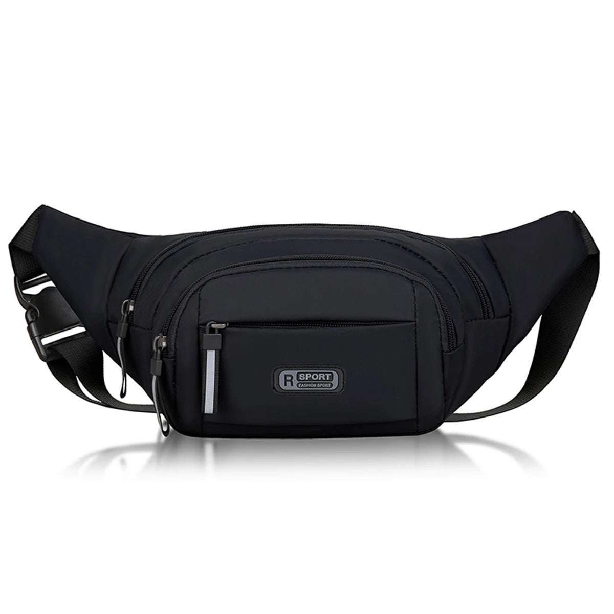 New pure canvas waist bag, men's mobile waist bag, outdoor sports, leisure, running, anti-theft, ultra-thin, invisible.-zmt