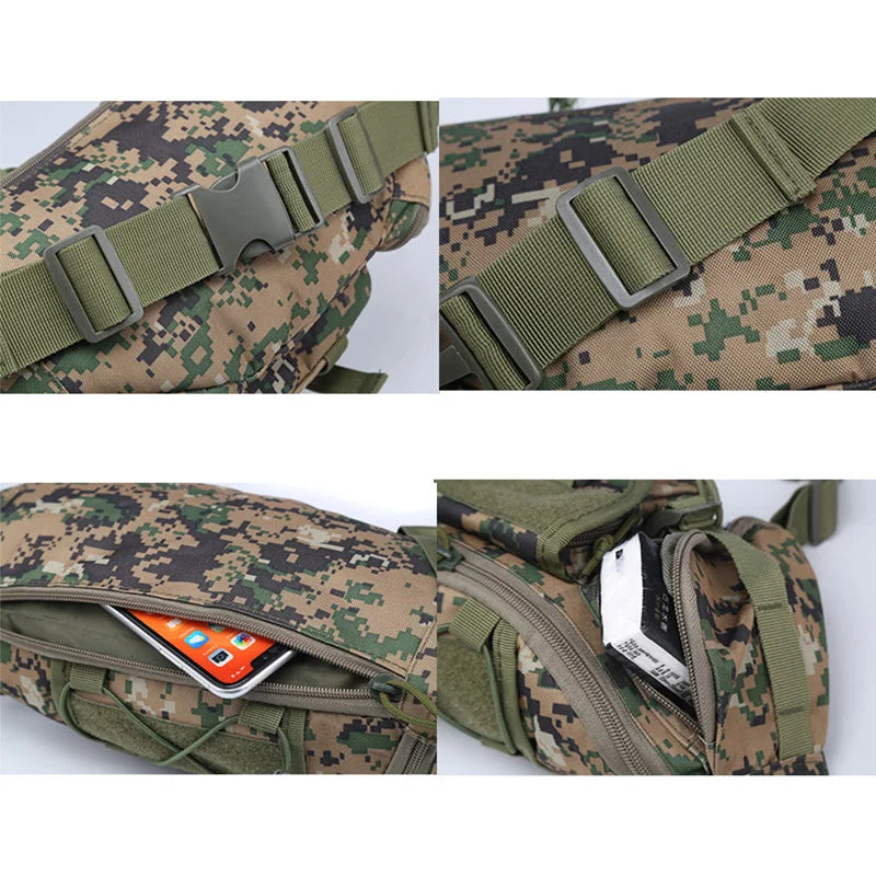 Men's Outdoor Waterproof Nylon Waist Bag Cell Phone Belt Bag Jump Bags Molle CamSolomon Hunting Hiking Climbing