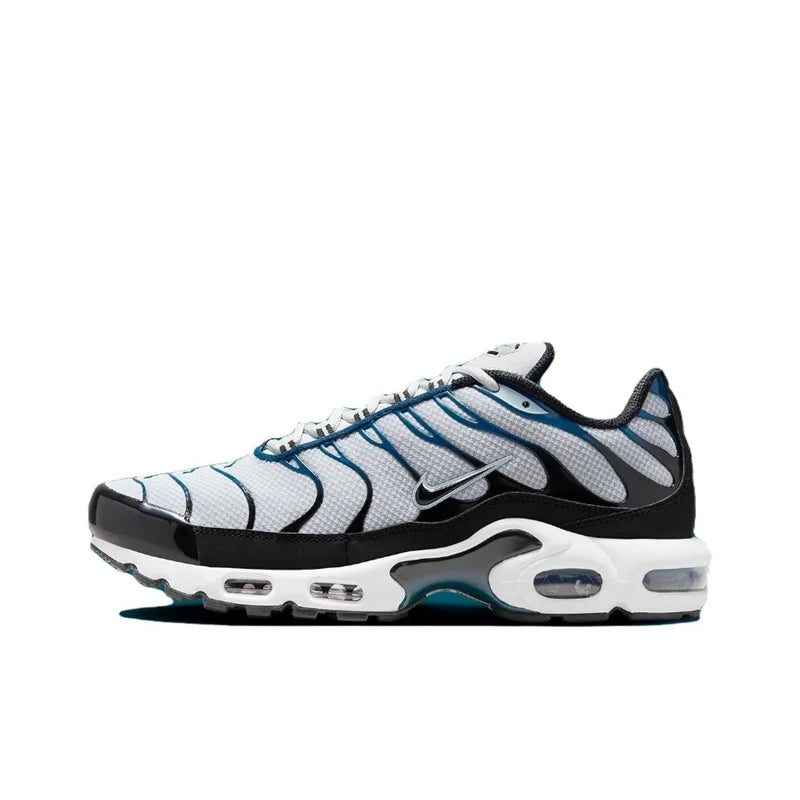 Nike-Air Max Plus TN Chaussures de Course pour Homme et Femme, Confortables, Respirantes, Antidérapantes, Coussin d'Air Durable, Noir