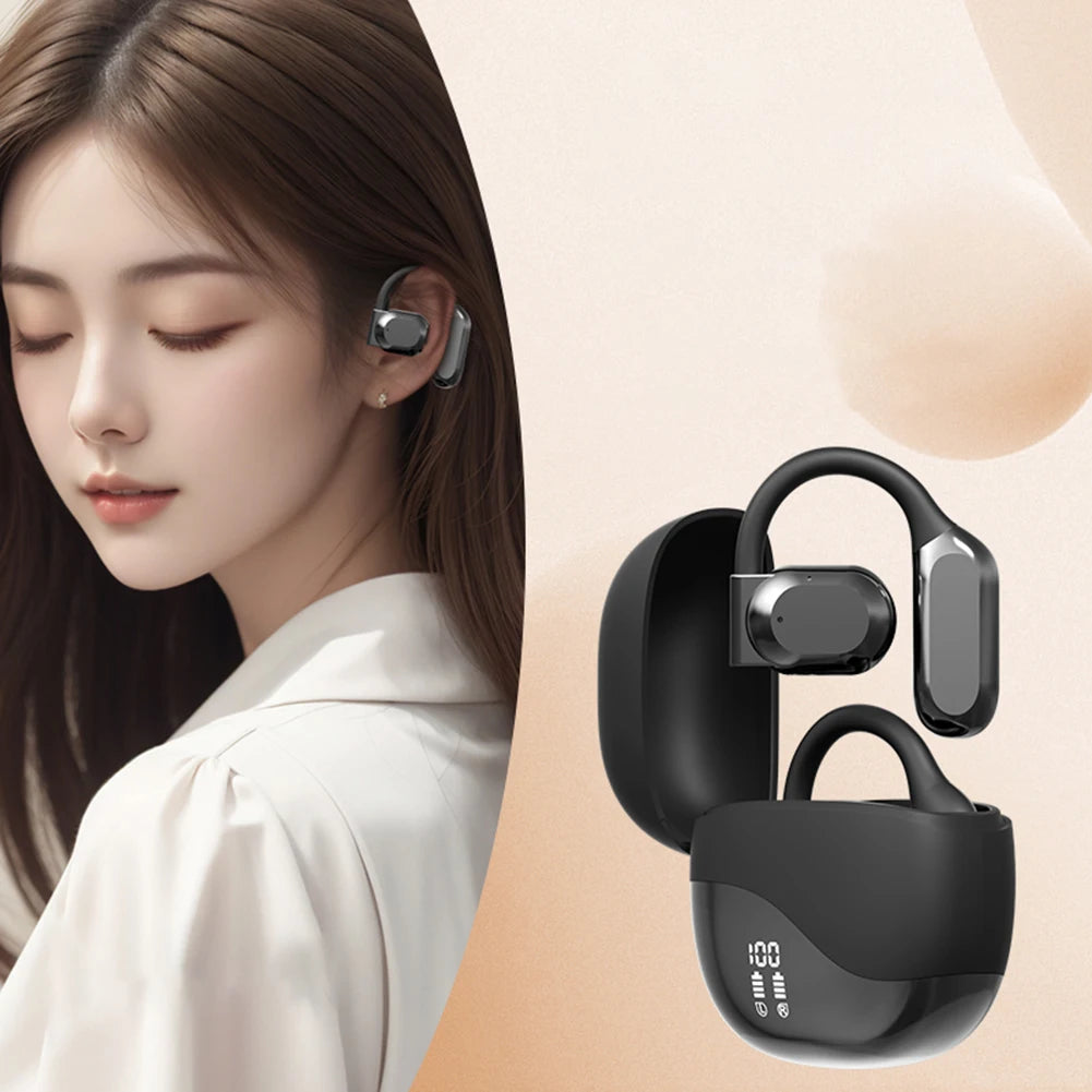 CampanAI Real-time Earphones, Ear Hook Headset, Campanvocal Intelligent Two-way Call, Bluetooth 5.4 Compatible, Business Travel