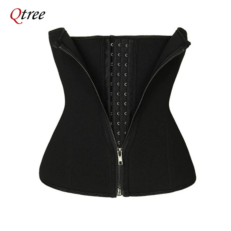 Qtree Ceinture de taille pour femmes, corset, gaine ventre plat, bustier, shapewear, amincissant, body shaper, néoprène, ceinture de sport