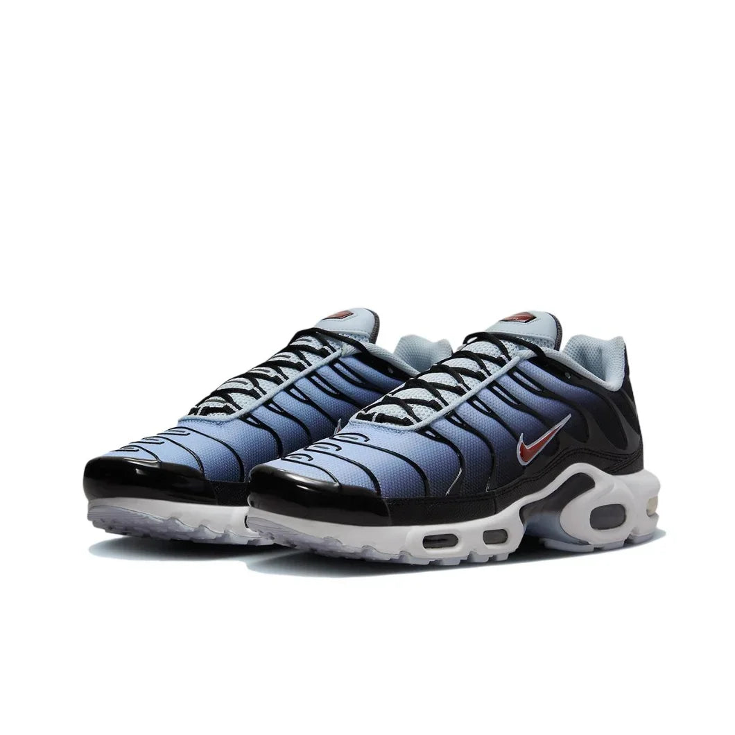 Nike-Air Max Plus TN Retro Low Men's Original Running Shoes Comfortable Shock Absorption Casual Sneakers Blue Black Turning