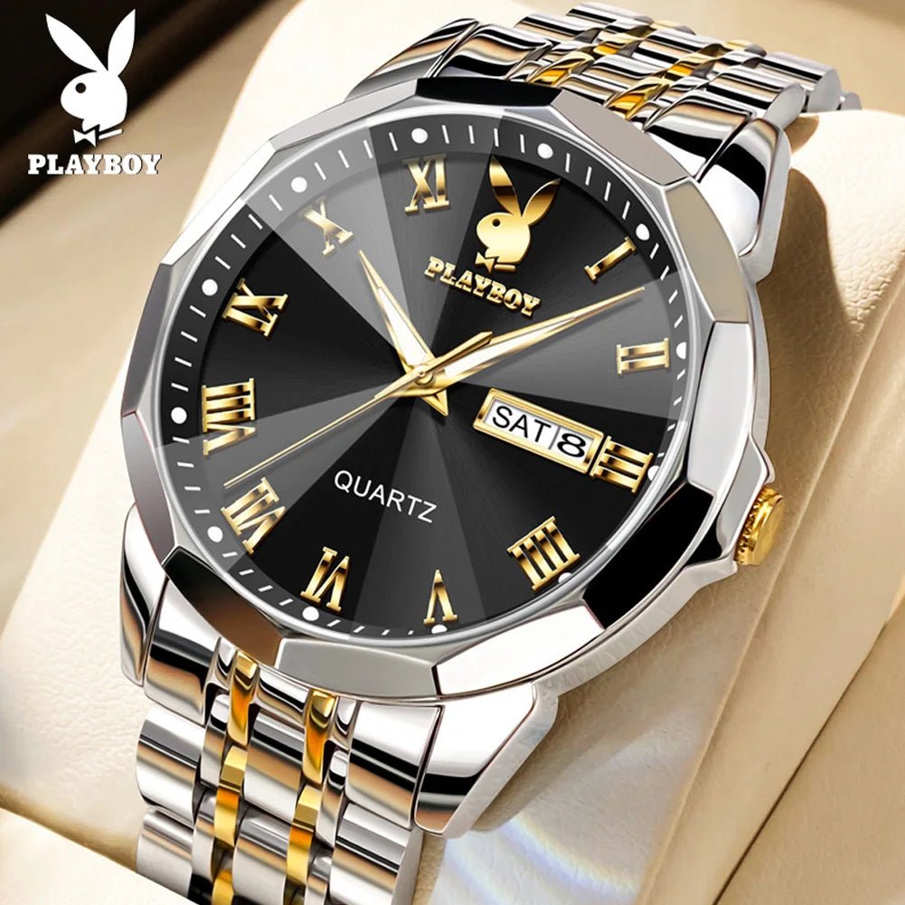 YBOY-Montres à quartz d'affaires en acier inoxydable pour hommes, montre-bracelet classique originale, sur mesure, marque supérieure, mode de luxe La TendanceStore multiservice