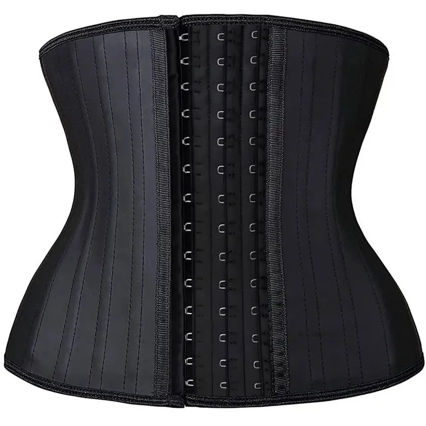 Corset de torse de 30 cm pour femmes, ceinture de taille en latex, bande serrée, silhouette mince, gestionnaire de taille, 25 os en acier, bande abdominale