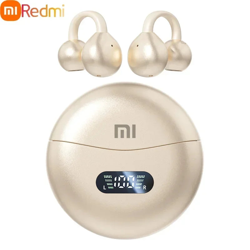 Xiaomi Redmi Wireless Bluetooth Ear Clip Earphone HIFI Bone Conduction Waterproof Sports Noise Reduction Headphones with Microphone