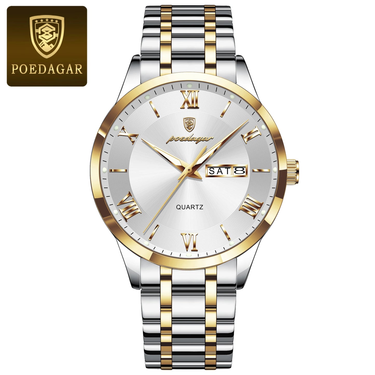 Luxury Stainless Steel Wristwatch