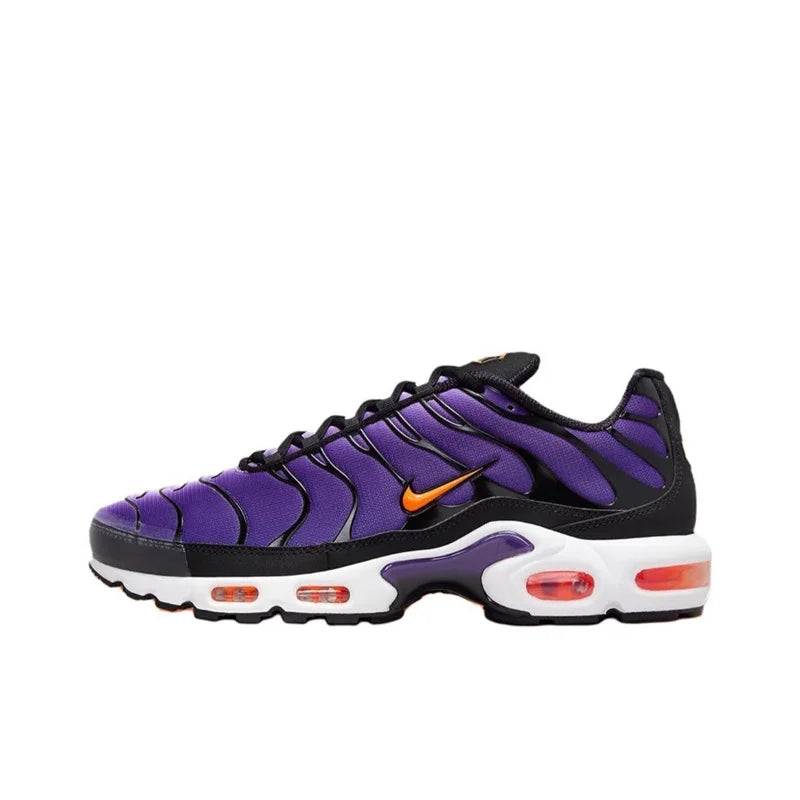 Nike-Air Max Plus TN Chaussures de Course pour Homme et Femme, Confortables, Respirantes, Antidérapantes, Coussin d'Air Durable, Noir