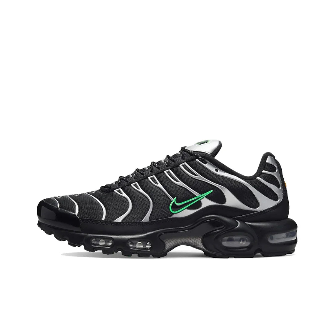 Nike-Air Max Plus TN Retro Low Men's Original Running Shoes Comfortable Shock Absorption Casual Sneakers Blue Black Turning