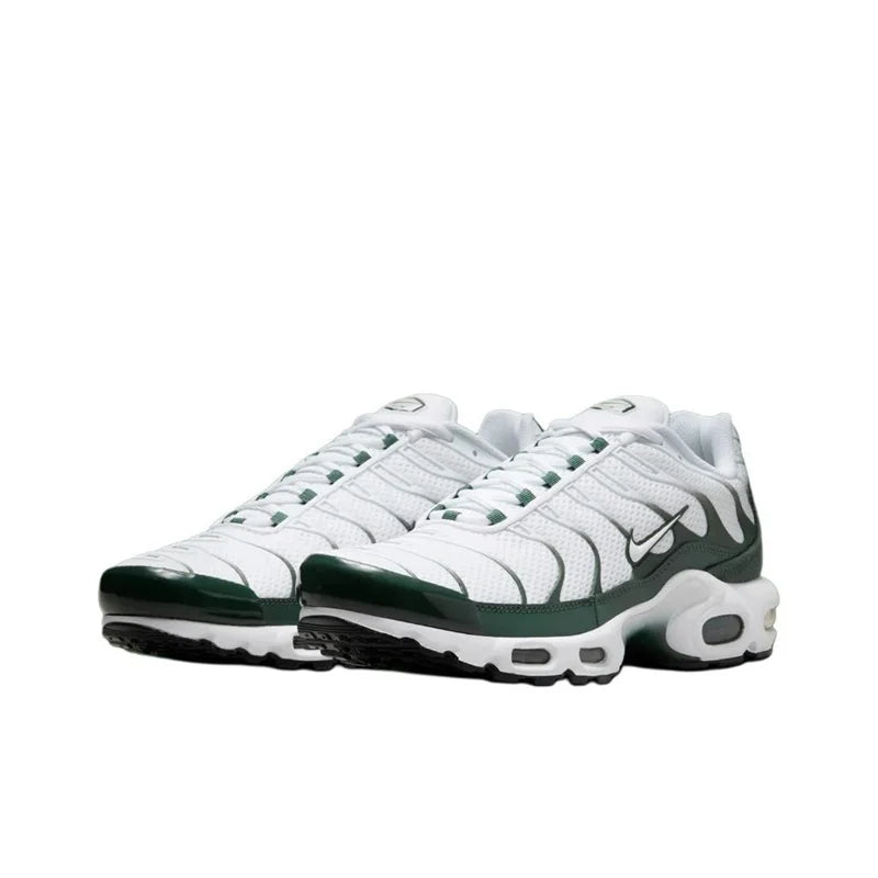 Nike-Air Max Plus TN Chaussures de Course pour Homme et Femme, Confortables, Respirantes, Antidérapantes, Coussin d'Air Durable, Noir