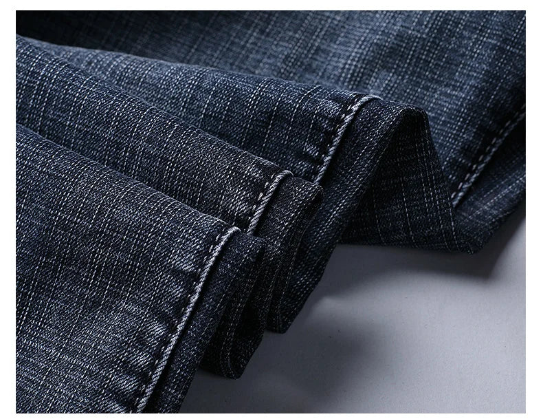 Nouveaux jeans décontractés pour hommes Wthinlee, style droit extensible, mode classique bleu noir, pantalons de travail en denim, vêtements de marque pour hommes