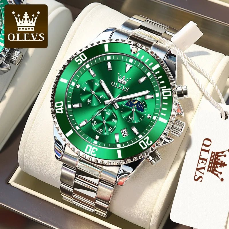 OLEVS-Montre style militaire à Quartz en Acier Inoxydable pour Homme LA TendanceStore multi service