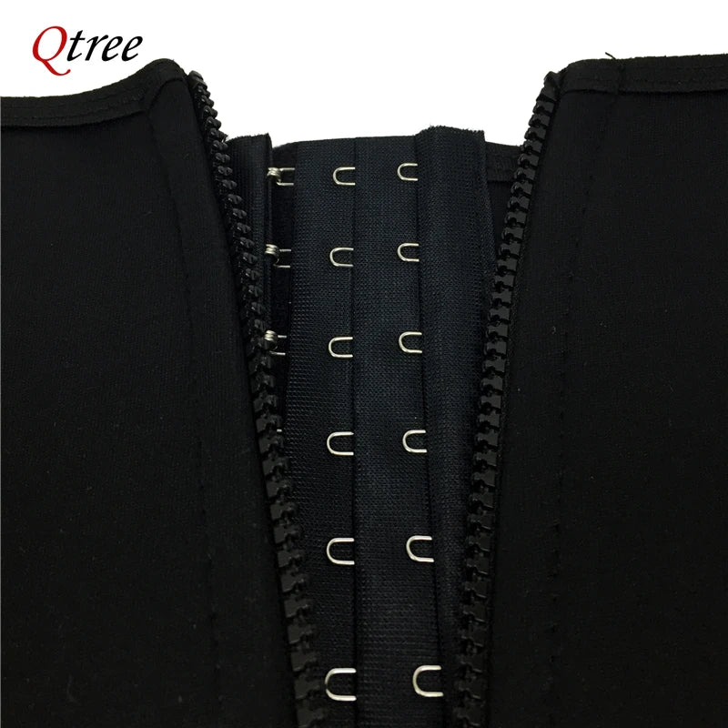 Qtree Ceinture de taille pour femmes, corset, gaine ventre plat, bustier, shapewear, amincissant, body shaper, néoprène, ceinture de sport