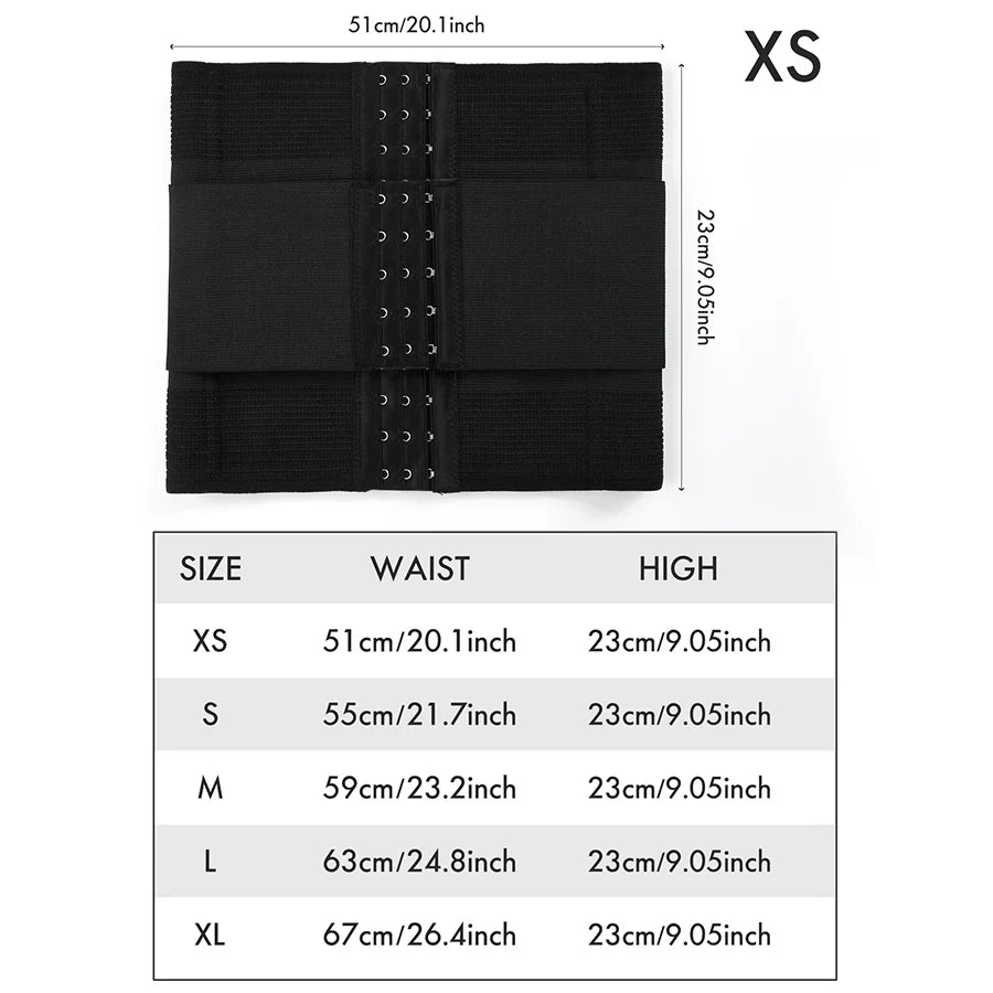 Ceinture de maintien pour la taille, gaine de maintien, ceinture amincissante, double crochets, gaine de maintien, corset de maintien pour le corps