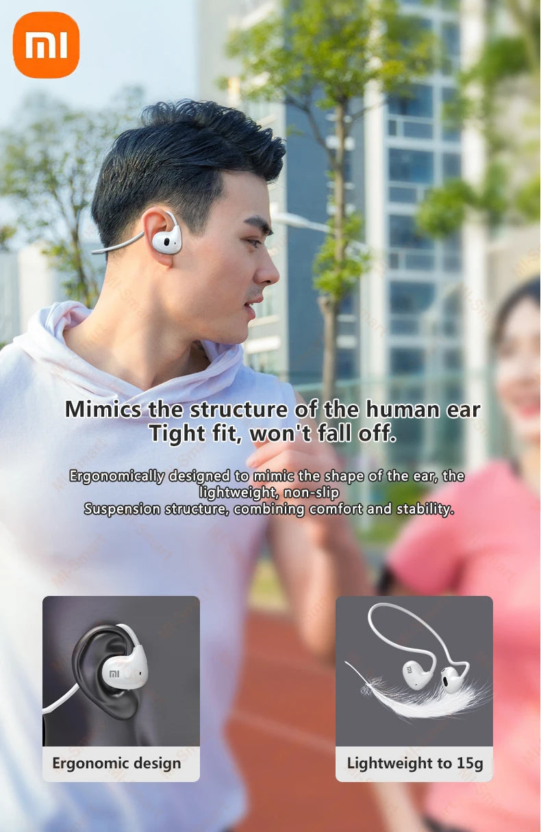 Xiaomi-Wireless Bluetooth 5.3 Headset Sophia Conduction Waterproof Headphone Stereo Sports Earphones Earbuds with Mic