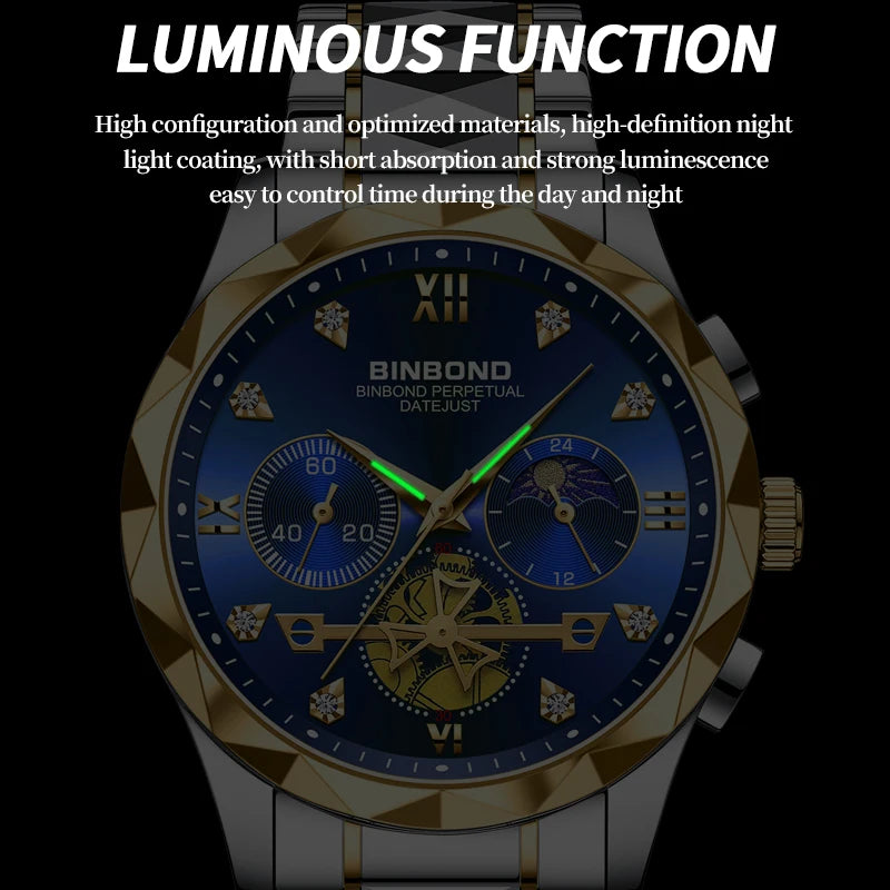 Luxury Stainless Steel Watch