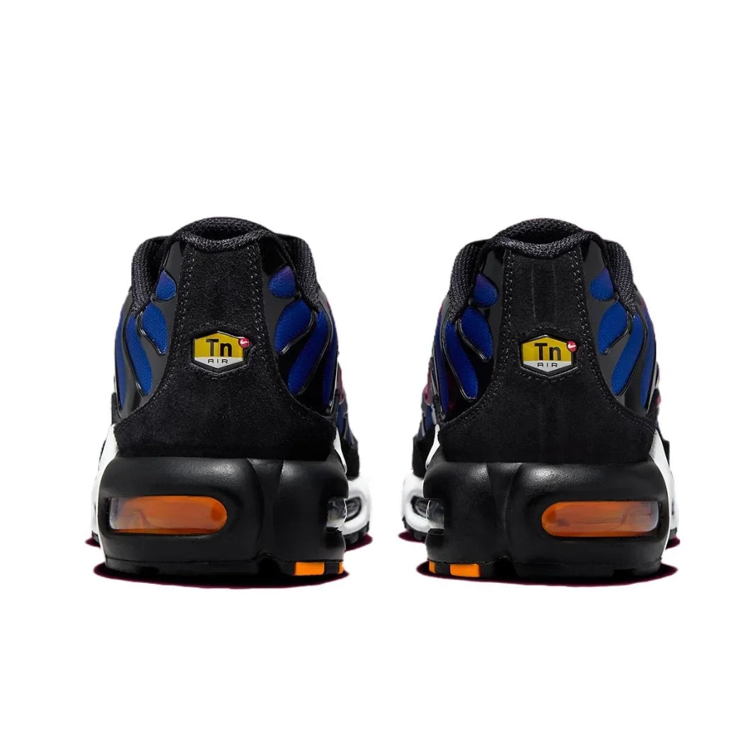 Nike-Air Max Plus TN Retro Low Men's Original Running Shoes Comfortable Shock Absorption Casual Sneakers Blue Black Turning