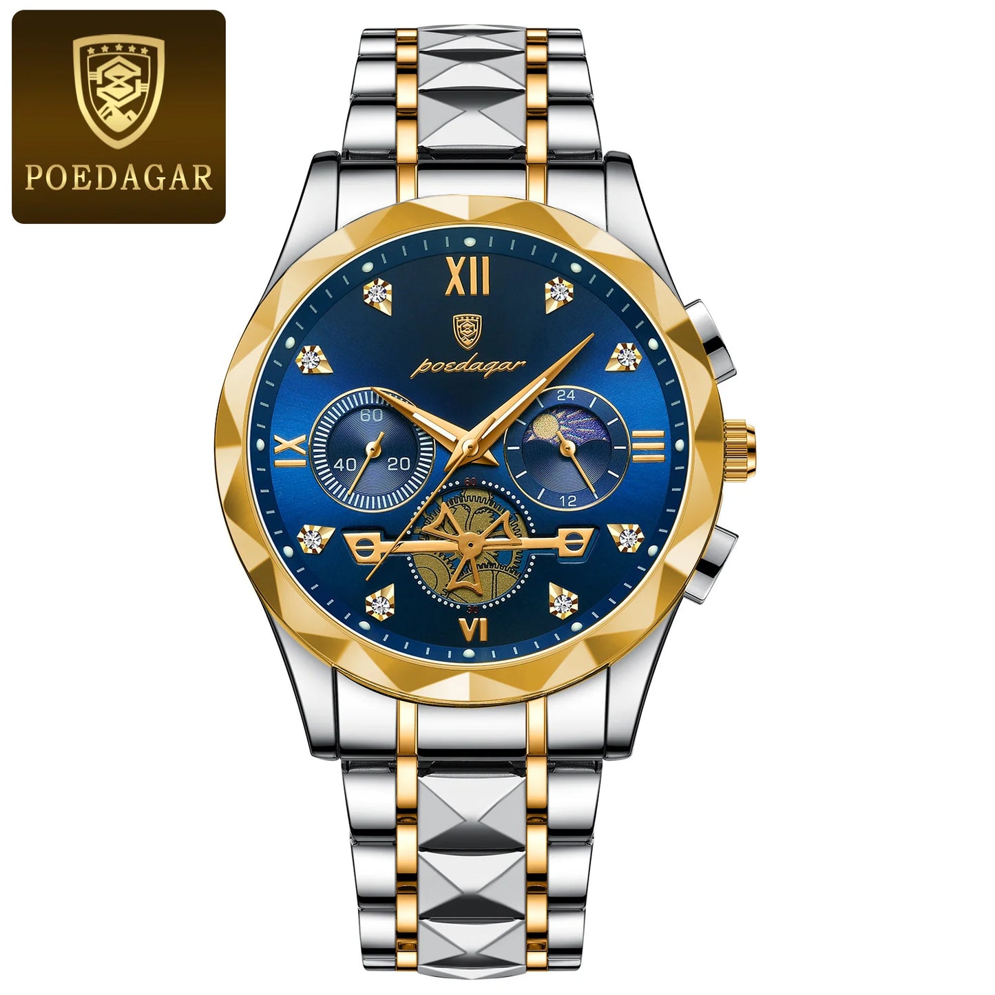 Luxury Stainless Steel Quartz Wrist Watch