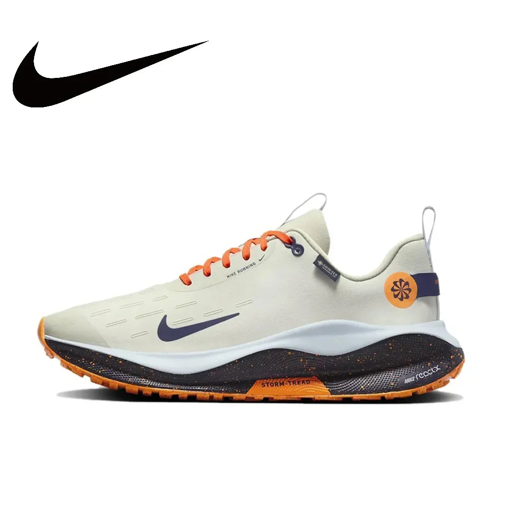 NIKE-Chaussures de course React Extron Run, Fly107 4 Gore-Tex, pour homme et femme, souliers de course basses, couleur blanche et jaune, nouvelle collection