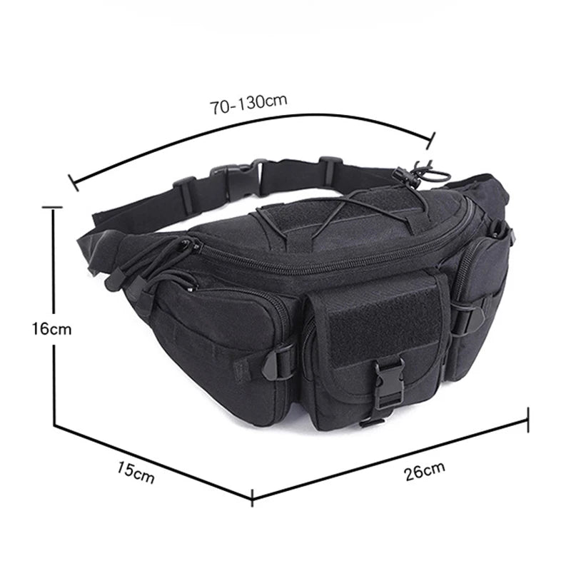 Men's Outdoor Waterproof Nylon Waist Bag Cell Phone Belt Bag Jump Bags Molle CamSolomon Hunting Hiking Climbing