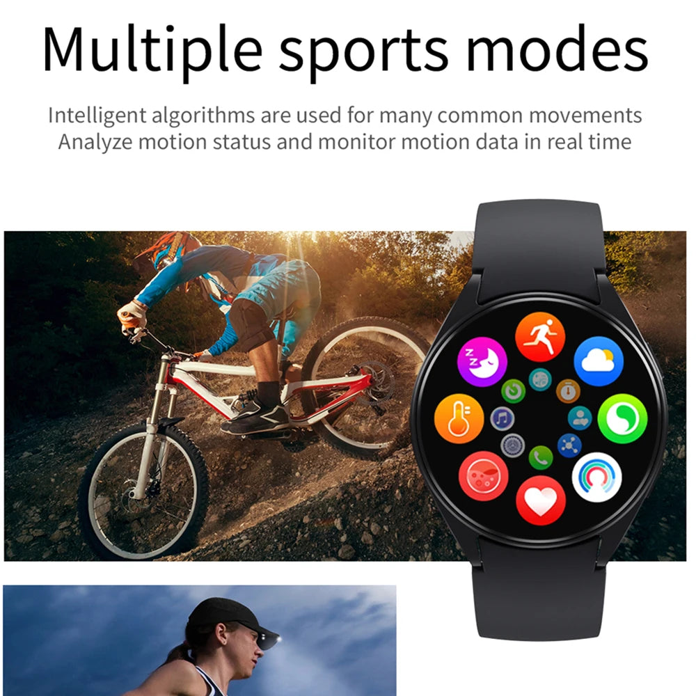 New Smart Watch 6 for Men and Women, 1.44 inch Screen, Bluetooth Call, Heart Rate and Health Monitoring, Updates for Sunxing 6 Pro Watches